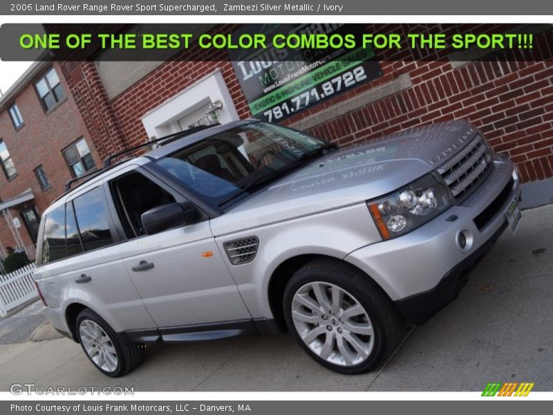 Zambezi Silver Metallic / Ivory 2006 Land Rover Range Rover Sport Supercharged