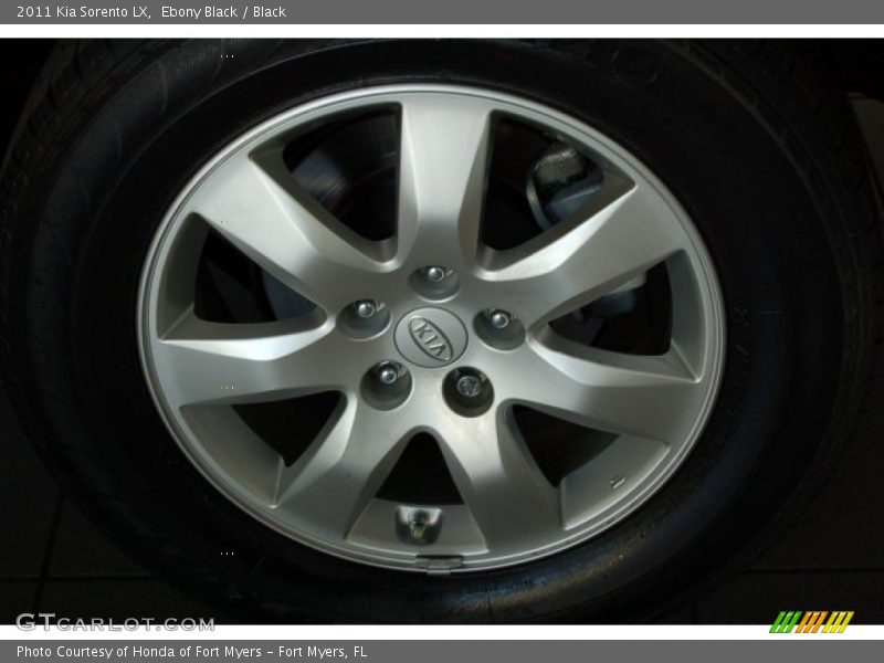 Ebony Black / Black 2011 Kia Sorento LX