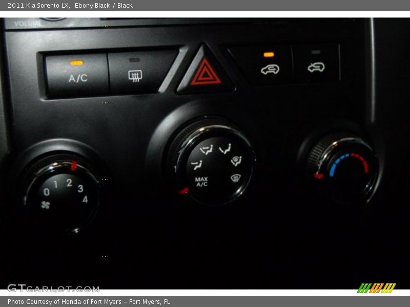 Ebony Black / Black 2011 Kia Sorento LX