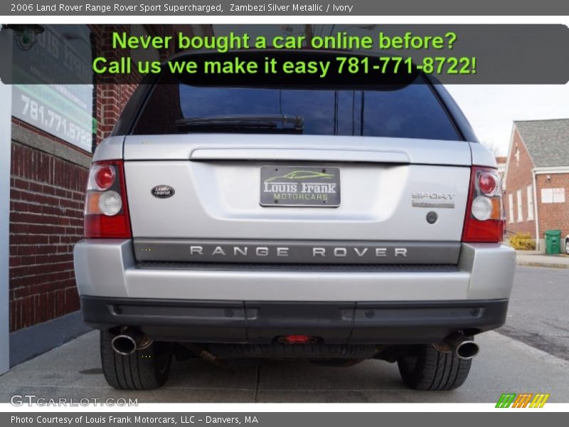 Zambezi Silver Metallic / Ivory 2006 Land Rover Range Rover Sport Supercharged