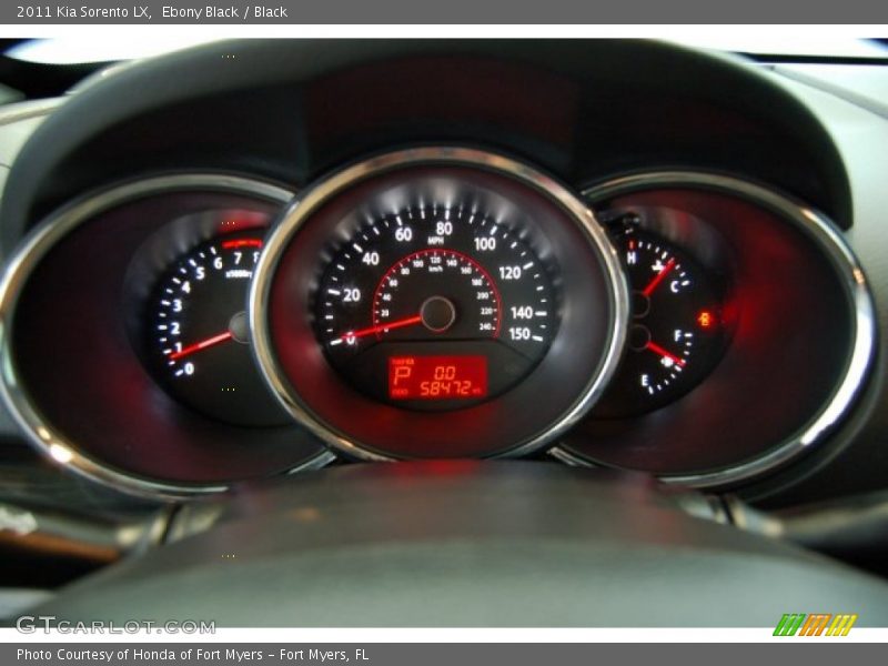 Ebony Black / Black 2011 Kia Sorento LX