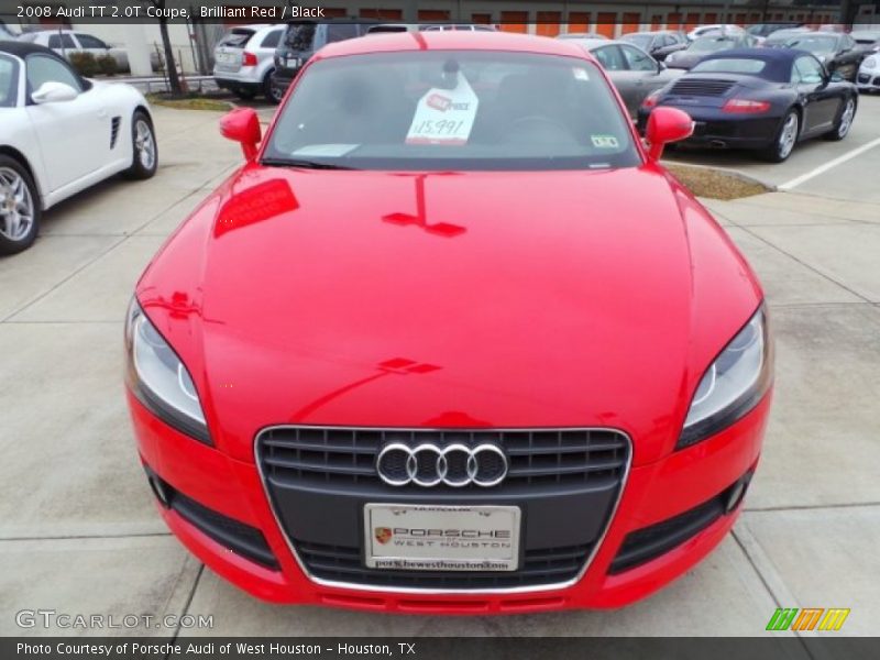 Brilliant Red / Black 2008 Audi TT 2.0T Coupe