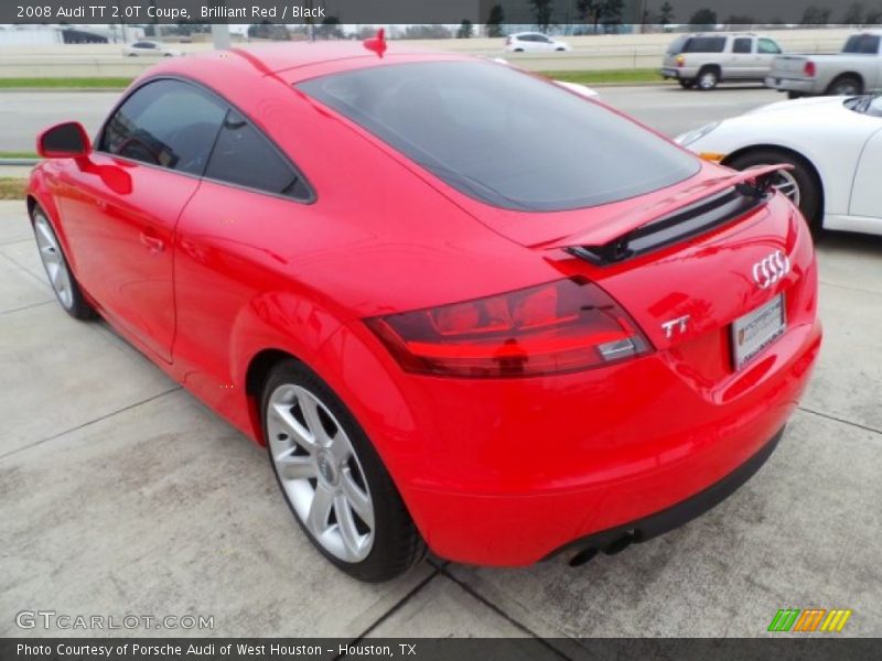 Brilliant Red / Black 2008 Audi TT 2.0T Coupe