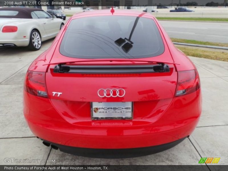 Brilliant Red / Black 2008 Audi TT 2.0T Coupe