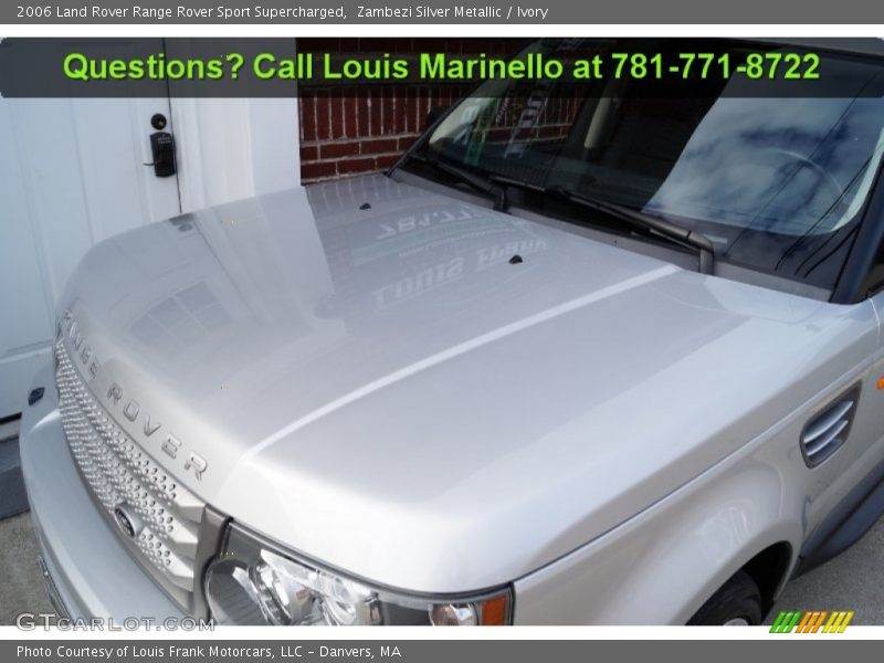 Zambezi Silver Metallic / Ivory 2006 Land Rover Range Rover Sport Supercharged