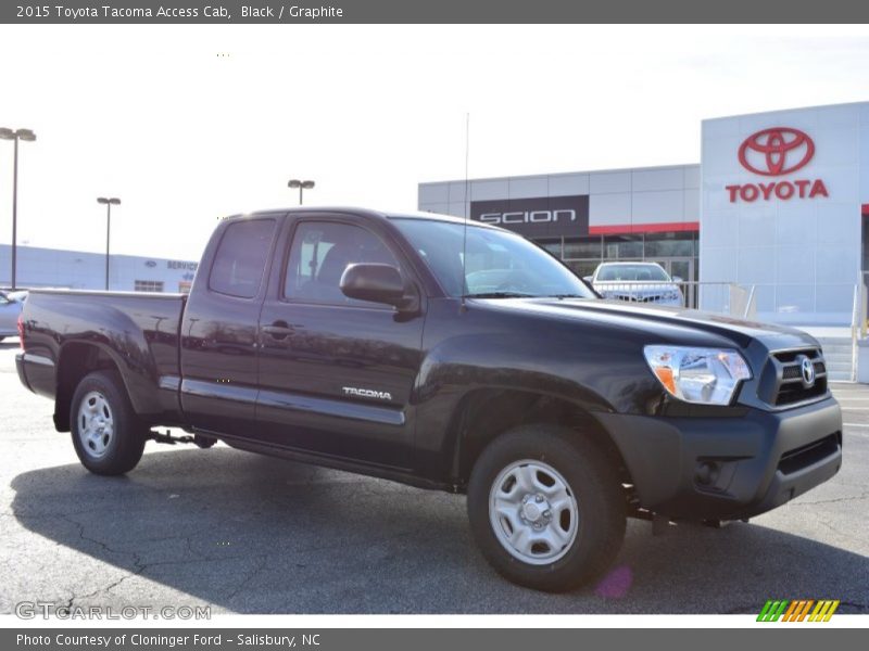 Black / Graphite 2015 Toyota Tacoma Access Cab
