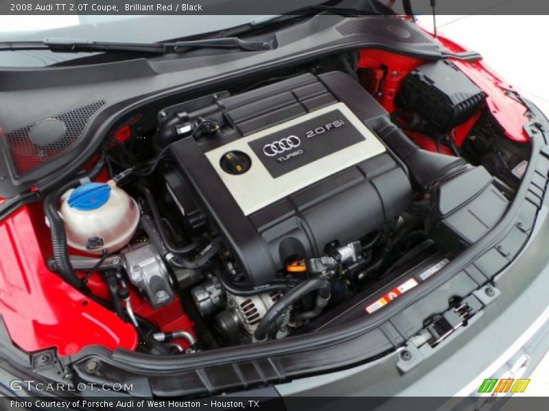 Brilliant Red / Black 2008 Audi TT 2.0T Coupe