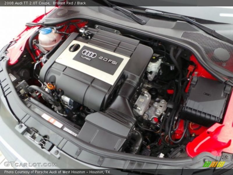 Brilliant Red / Black 2008 Audi TT 2.0T Coupe