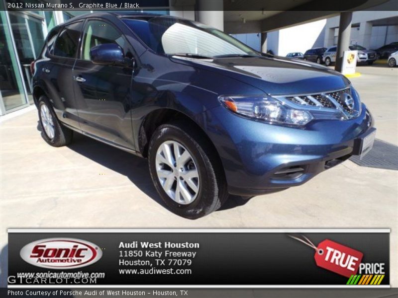 Graphite Blue / Black 2012 Nissan Murano S