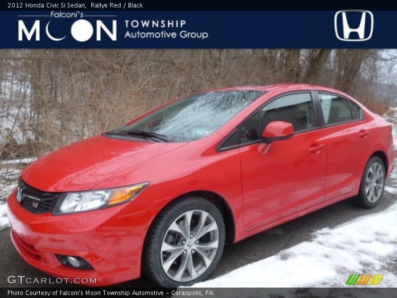 Rallye Red / Black 2012 Honda Civic Si Sedan