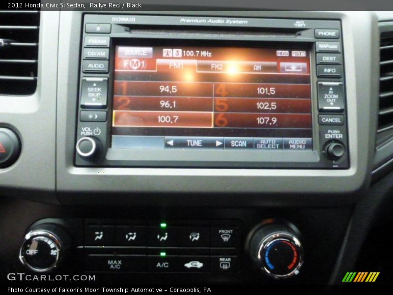 Rallye Red / Black 2012 Honda Civic Si Sedan