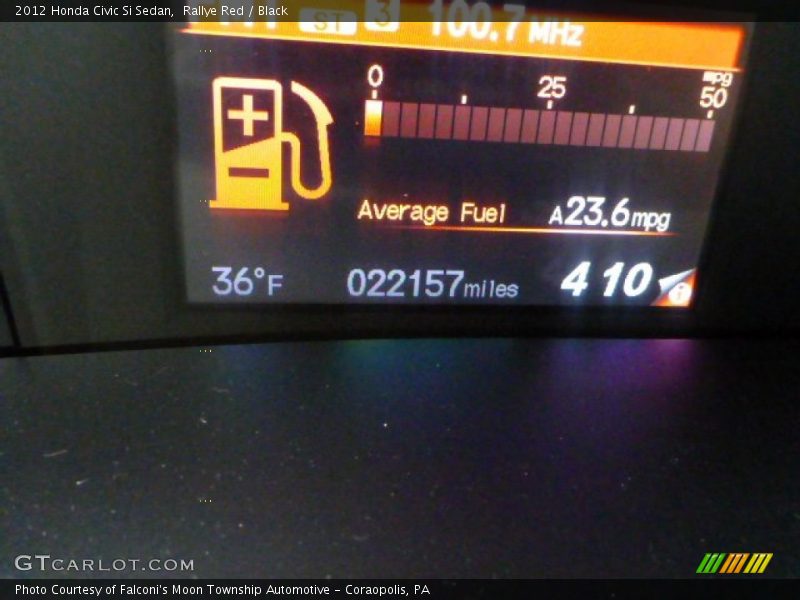Rallye Red / Black 2012 Honda Civic Si Sedan