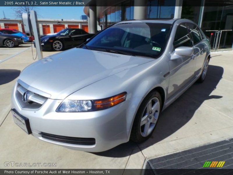 Satin Silver Metallic / Black 2005 Acura TL 3.2