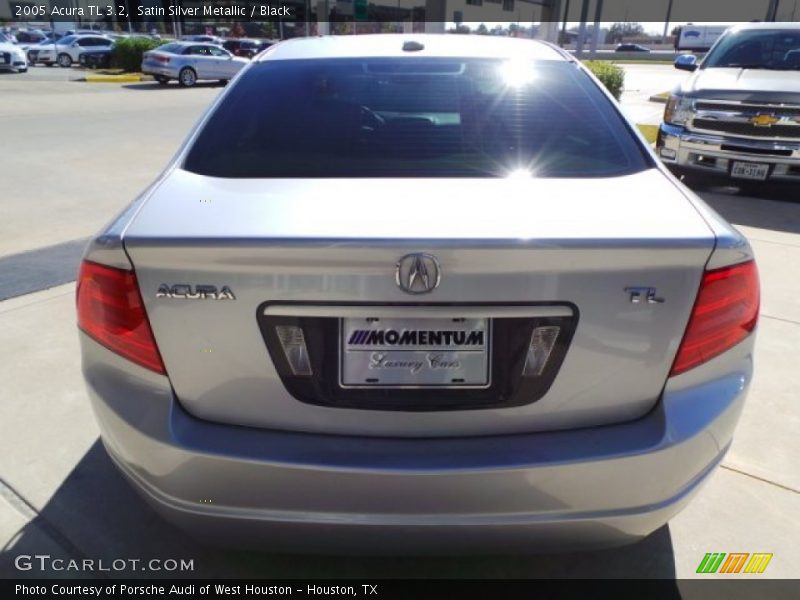 Satin Silver Metallic / Black 2005 Acura TL 3.2