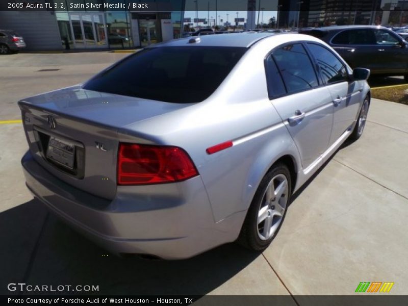 Satin Silver Metallic / Black 2005 Acura TL 3.2
