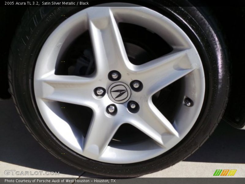 Satin Silver Metallic / Black 2005 Acura TL 3.2