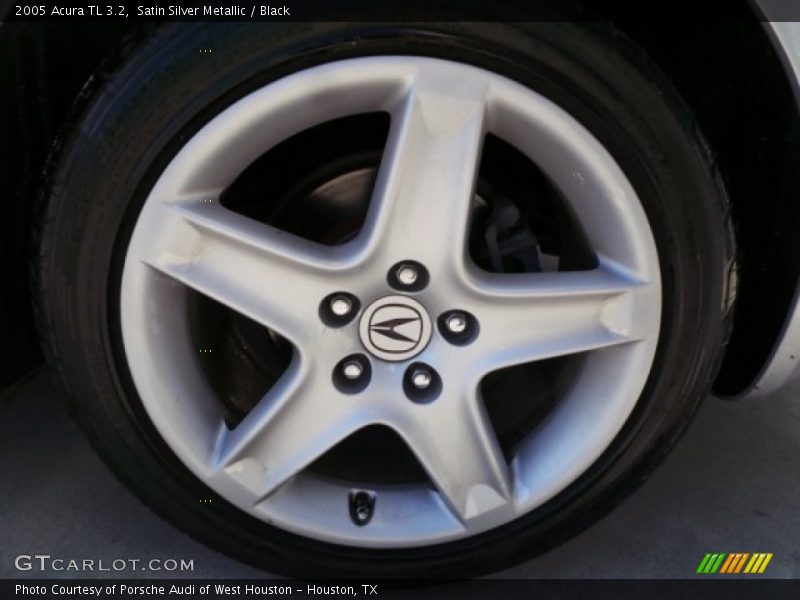 Satin Silver Metallic / Black 2005 Acura TL 3.2
