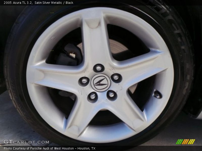 Satin Silver Metallic / Black 2005 Acura TL 3.2
