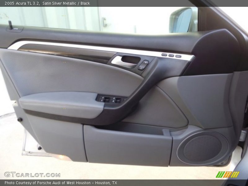 Satin Silver Metallic / Black 2005 Acura TL 3.2