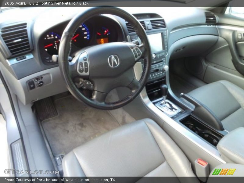 Satin Silver Metallic / Black 2005 Acura TL 3.2
