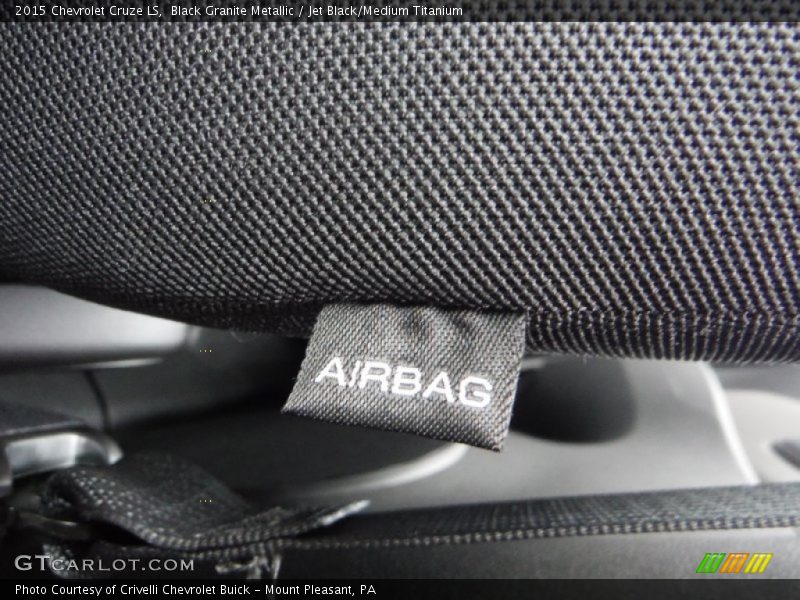Black Granite Metallic / Jet Black/Medium Titanium 2015 Chevrolet Cruze LS