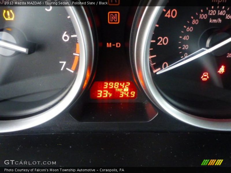 Polished Slate / Black 2012 Mazda MAZDA6 i Touring Sedan