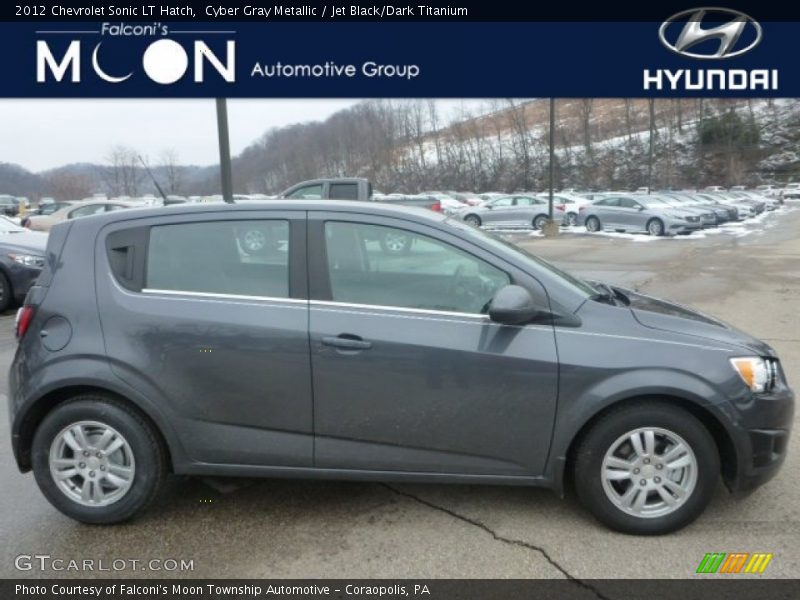 Cyber Gray Metallic / Jet Black/Dark Titanium 2012 Chevrolet Sonic LT Hatch