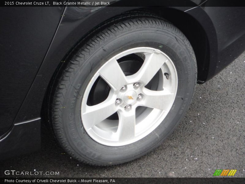 Black Granite Metallic / Jet Black 2015 Chevrolet Cruze LT