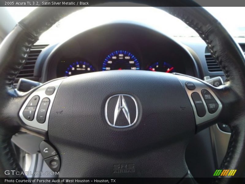 Satin Silver Metallic / Black 2005 Acura TL 3.2