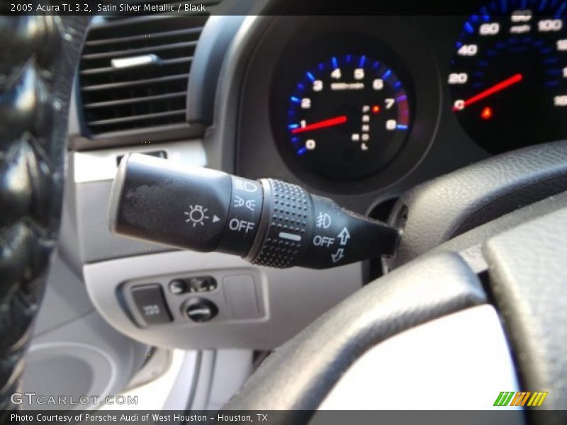 Satin Silver Metallic / Black 2005 Acura TL 3.2