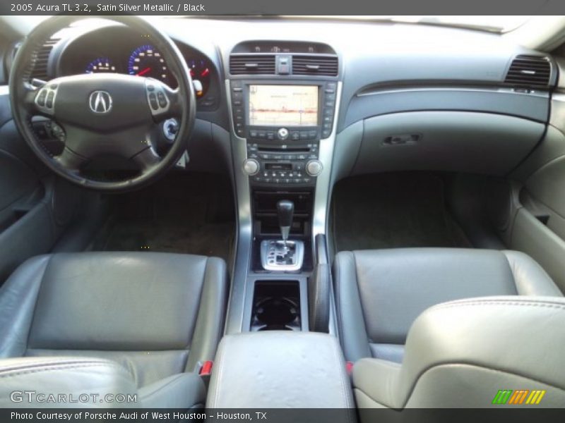 Satin Silver Metallic / Black 2005 Acura TL 3.2