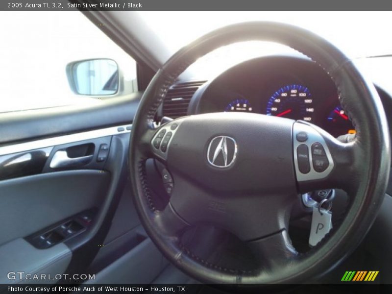 Satin Silver Metallic / Black 2005 Acura TL 3.2