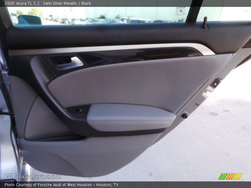 Satin Silver Metallic / Black 2005 Acura TL 3.2