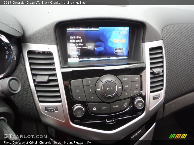 Black Granite Metallic / Jet Black 2015 Chevrolet Cruze LT