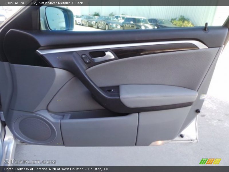 Satin Silver Metallic / Black 2005 Acura TL 3.2