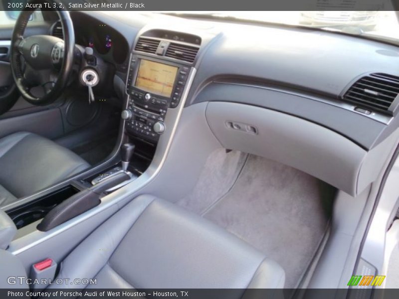 Satin Silver Metallic / Black 2005 Acura TL 3.2