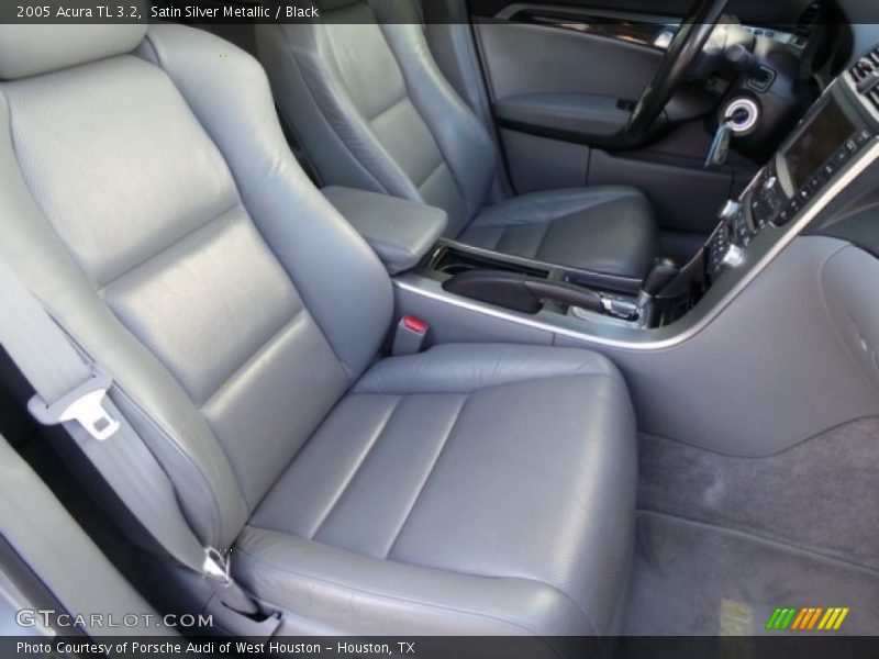 Satin Silver Metallic / Black 2005 Acura TL 3.2