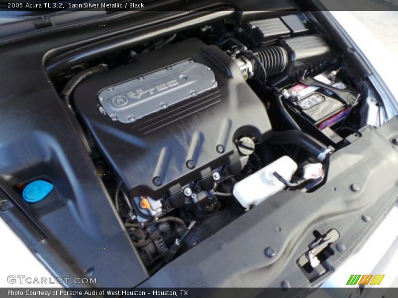 Satin Silver Metallic / Black 2005 Acura TL 3.2