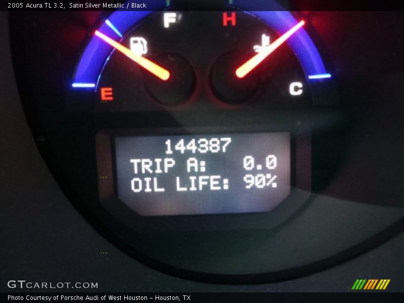 Satin Silver Metallic / Black 2005 Acura TL 3.2
