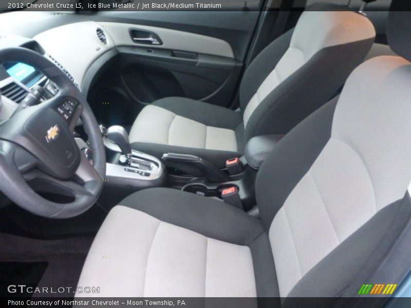 Ice Blue Metallic / Jet Black/Medium Titanium 2012 Chevrolet Cruze LS