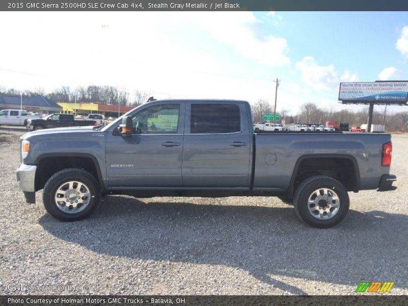 Stealth Gray Metallic / Jet Black 2015 GMC Sierra 2500HD SLE Crew Cab 4x4