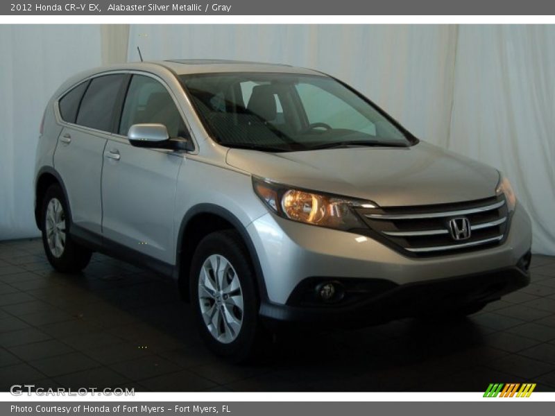 Alabaster Silver Metallic / Gray 2012 Honda CR-V EX