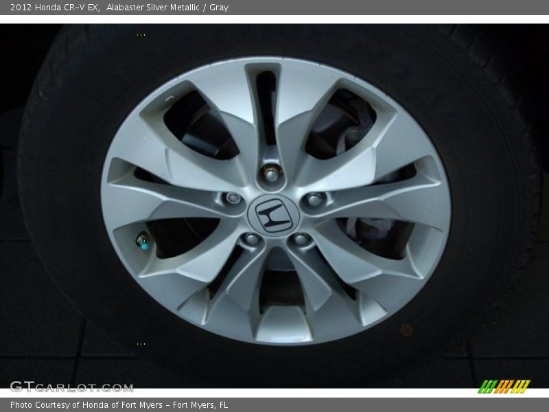 Alabaster Silver Metallic / Gray 2012 Honda CR-V EX