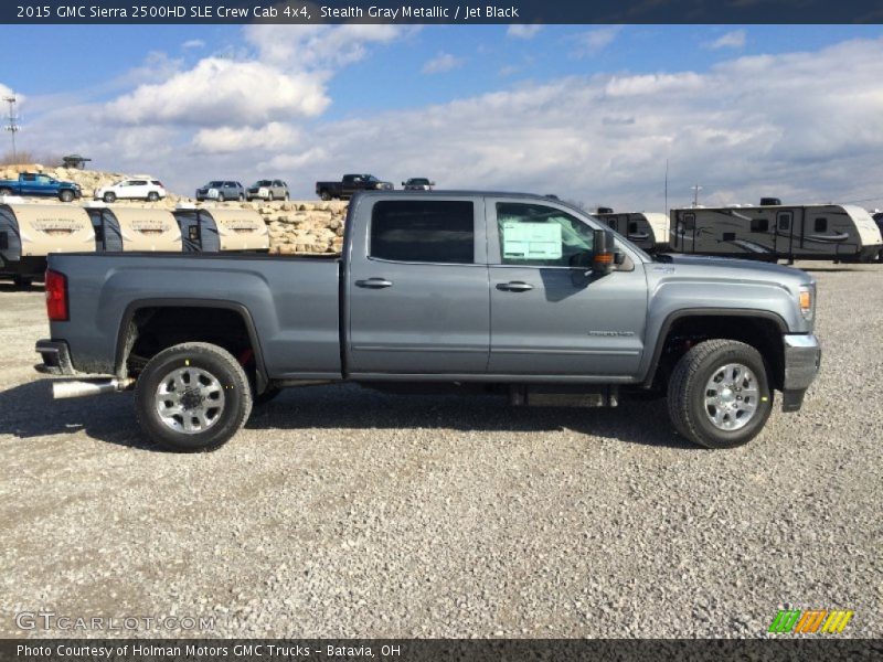Stealth Gray Metallic / Jet Black 2015 GMC Sierra 2500HD SLE Crew Cab 4x4