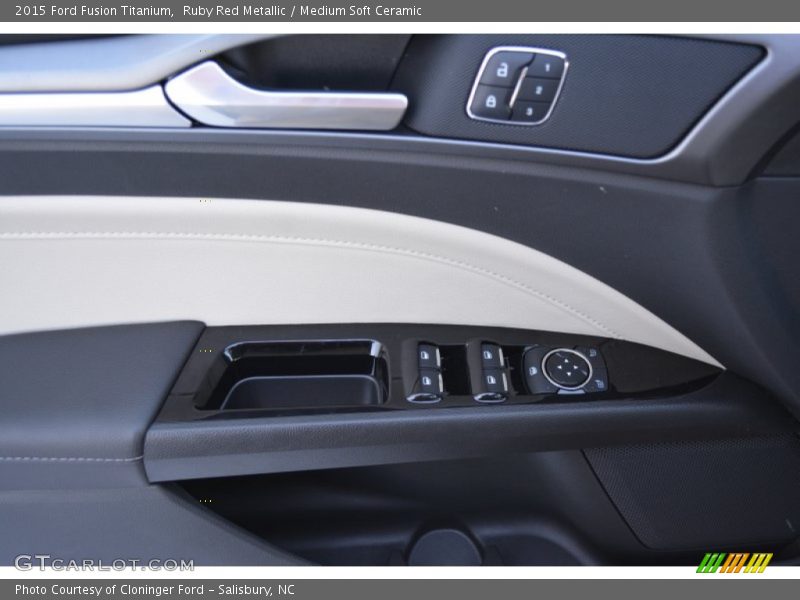 Ruby Red Metallic / Medium Soft Ceramic 2015 Ford Fusion Titanium