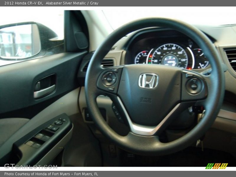 Alabaster Silver Metallic / Gray 2012 Honda CR-V EX