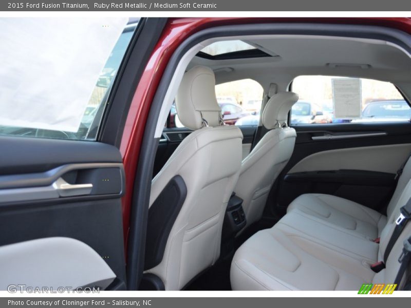 Ruby Red Metallic / Medium Soft Ceramic 2015 Ford Fusion Titanium