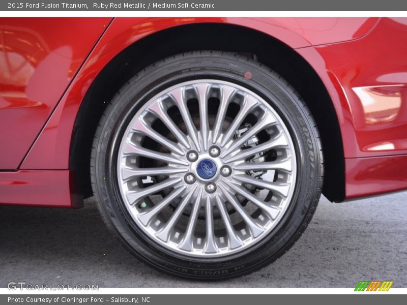 Ruby Red Metallic / Medium Soft Ceramic 2015 Ford Fusion Titanium