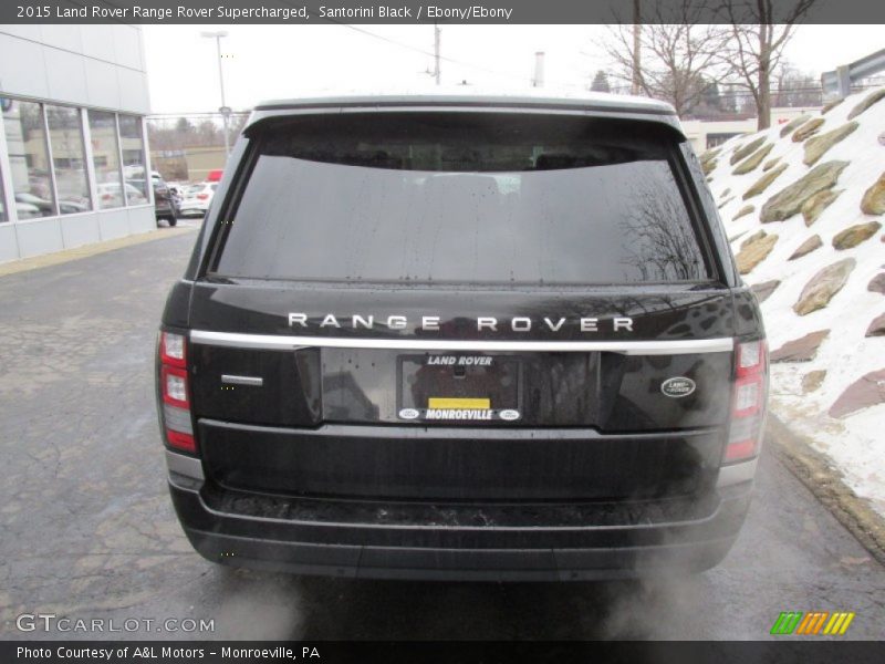 Santorini Black / Ebony/Ebony 2015 Land Rover Range Rover Supercharged