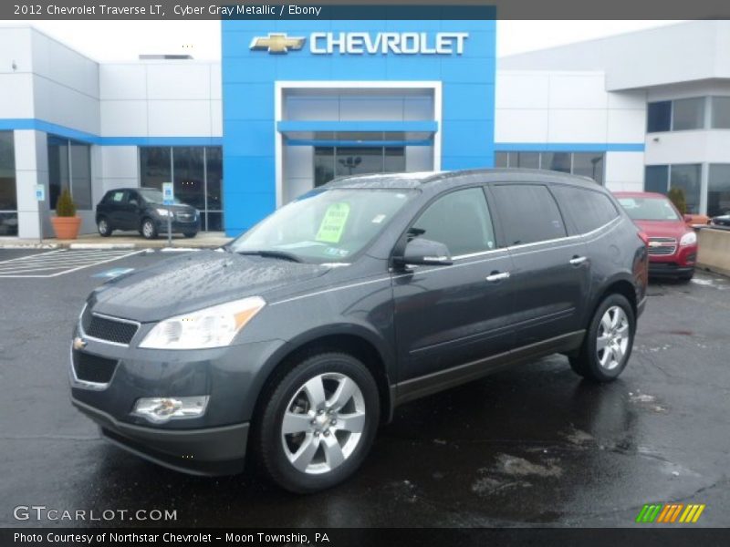 Cyber Gray Metallic / Ebony 2012 Chevrolet Traverse LT